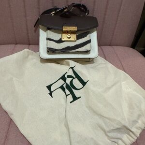Ralph Lauren Brown and White Women's Bag